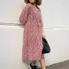 MOSS COPENHAGEN Marlea Kabrina 3/4 Dress AOP -Lee Butikk k mc 17276 cowhidedot 230329 fs 3